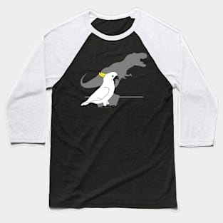 Sulphur Crested Cockatoo T-rex Baseball T-Shirt